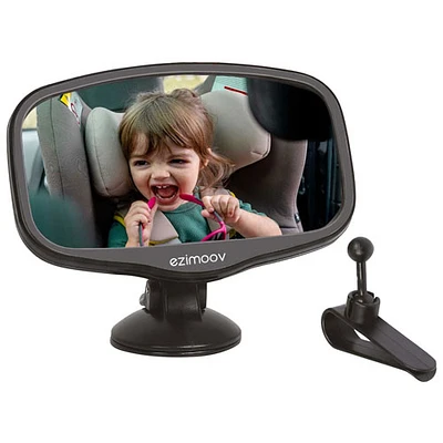 EZI LED Baby Car Seat Mini Mirror - Black - Made from Recycled Plastic