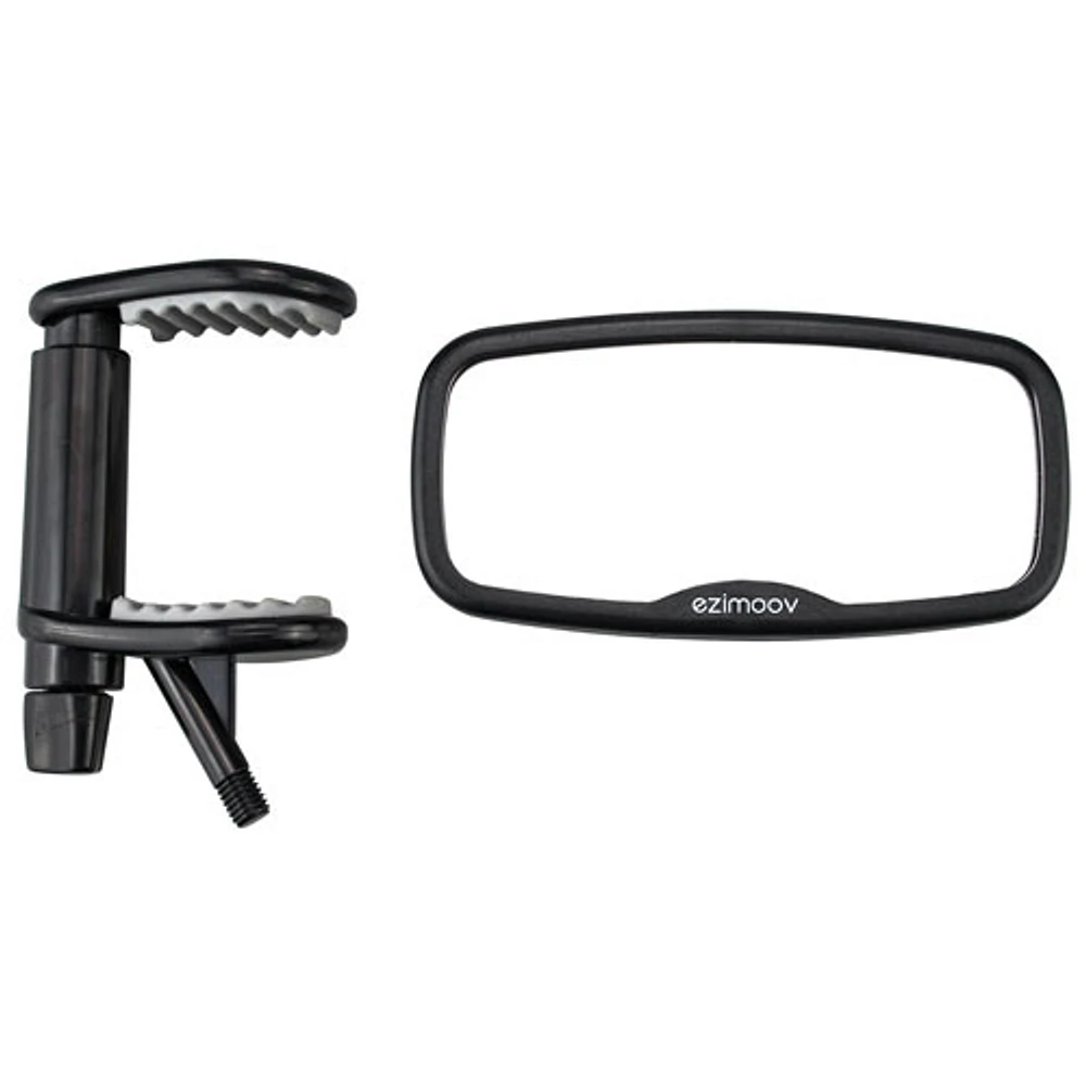 Ensemble avec miroir de rétroviseur ultralarge EZI Mirror - Noir - Fait de plastique recyclé