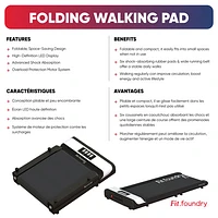 Tapis de marche roulant repliable de Fit Foundry - Exclusivité de Best Buy