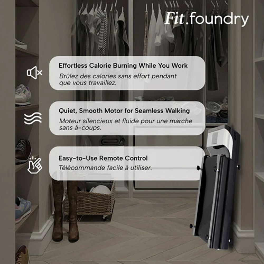 Tapis de marche roulant repliable de Fit Foundry - Exclusivité de Best Buy