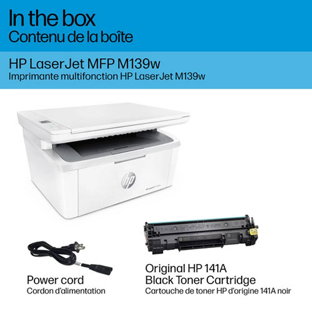 HP M139w Wireless All-In-One Laser Printer - White - Only at Best Buy