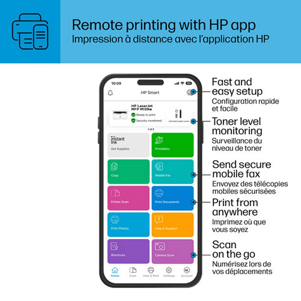 HP M139w Wireless All-In-One Laser Printer - White - Only at Best Buy