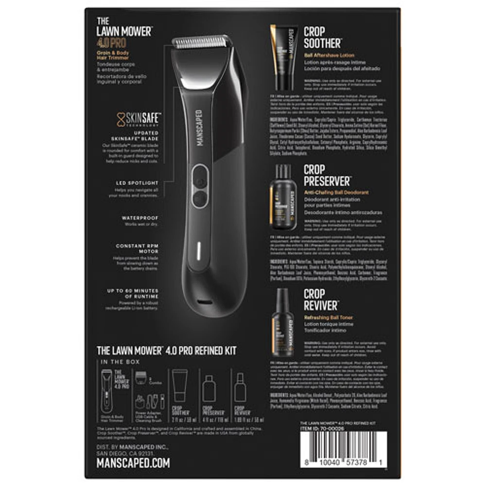 Manscaped Lawn Mower 4.0 Pro Cordless Trimming Refined Kit