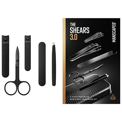 Manscaped Shears 3.0 Luxury 5-Piece Precision Men's Nail Grooming Kit 