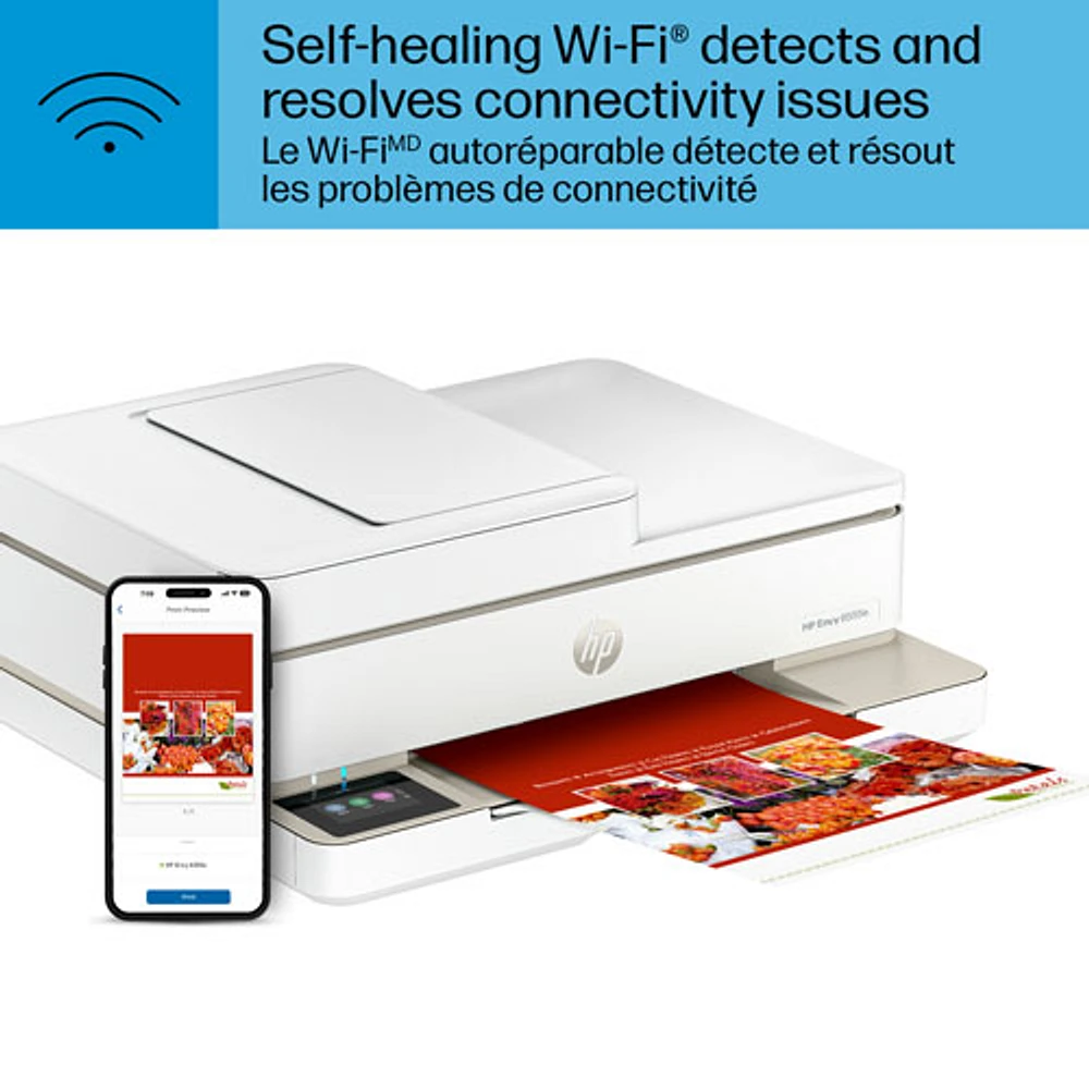 HP 6555e All-In-One Inkjet Printer - HP Instant Ink 3-Month Free Trial Included*