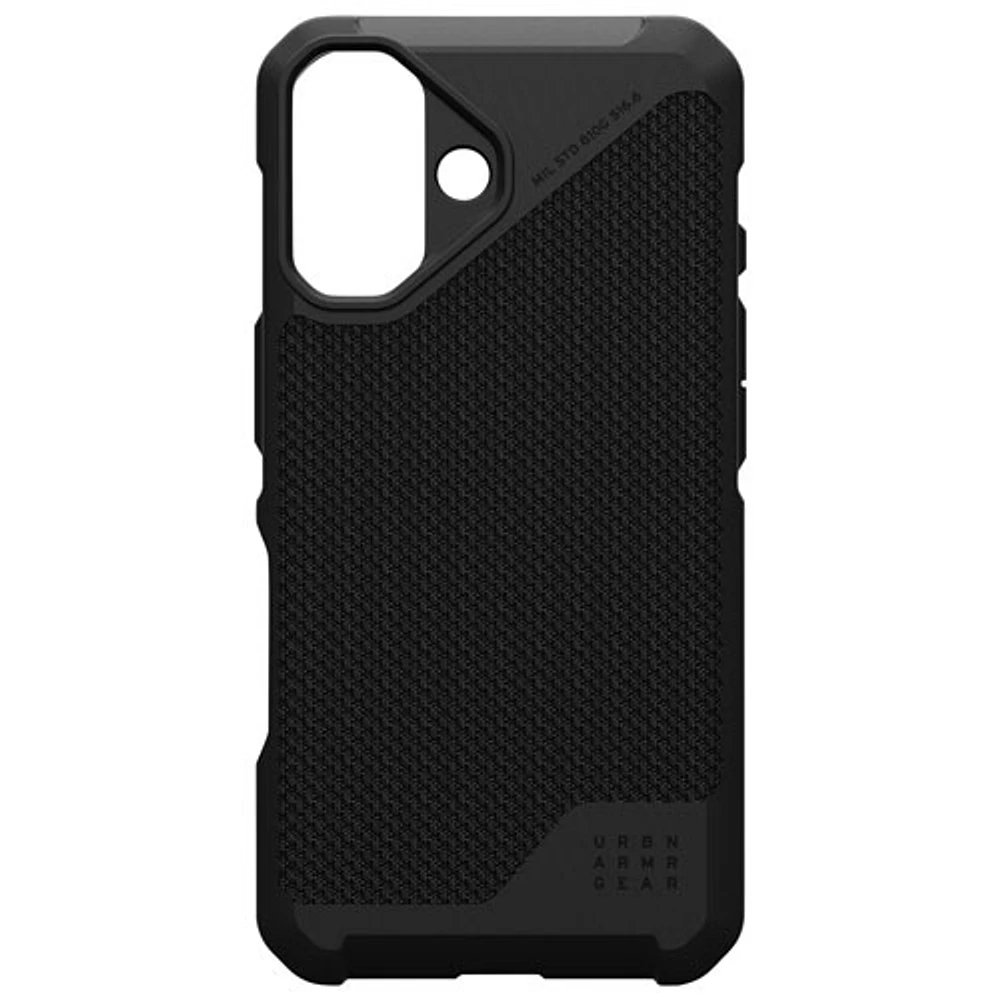 UAG Metropolis LT Fitted Hard Shell Case with MagSafe for iPhone 16 - Kevlar Black