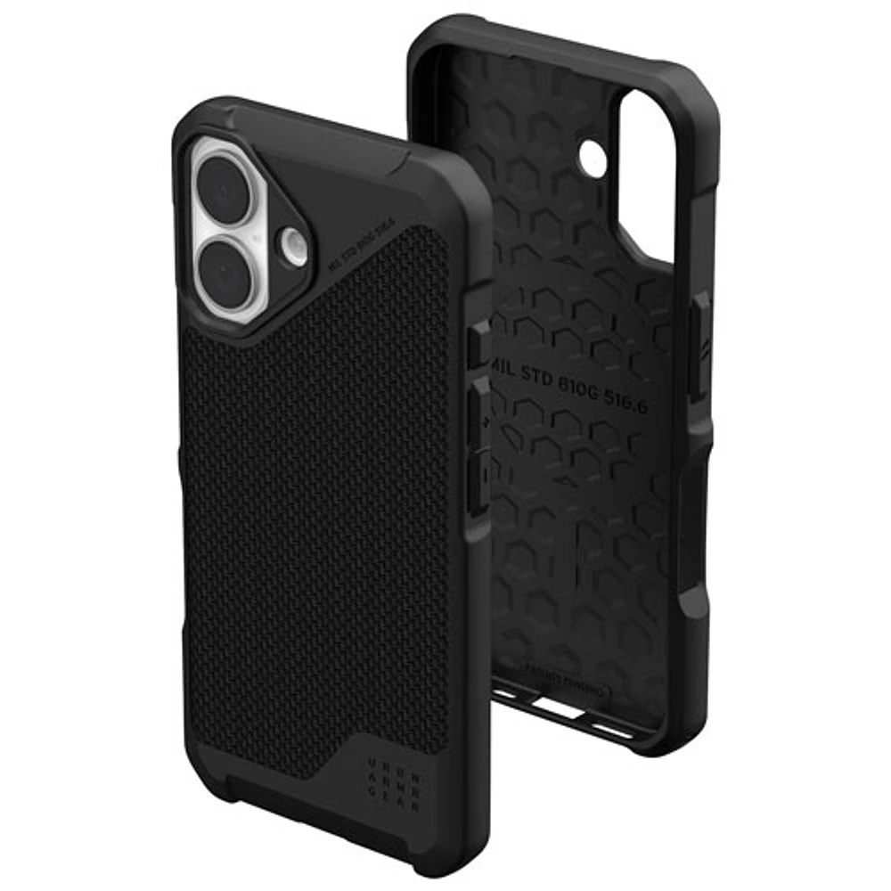 UAG Metropolis LT Fitted Hard Shell Case with MagSafe for iPhone 16 - Kevlar Black