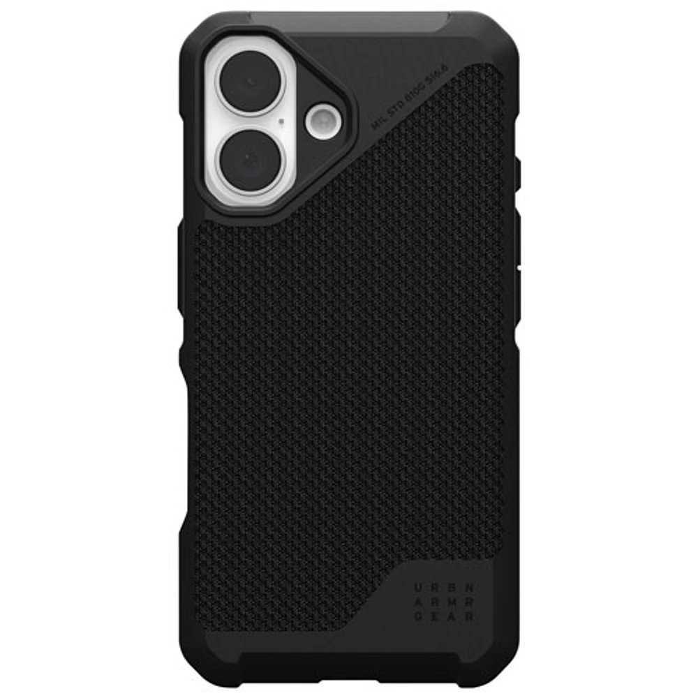 UAG Metropolis LT Fitted Hard Shell Case with MagSafe for iPhone 16 - Kevlar Black