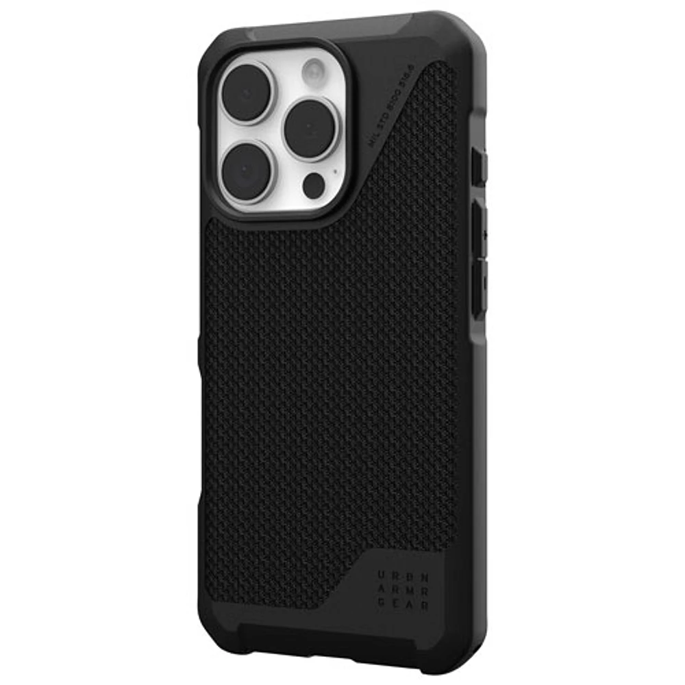 Urban Metropolis LT Fitted Hard Shell Case for iPhone 16 Pro - Kevlar Black