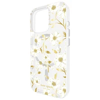 Étui en plastique rigide de Kate Spade New York avec MagSafe pour iPhone 16 Pro - Floral ensoleillé