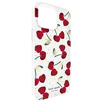 Étui en plastique rigide de Kate Spade New York avec MagSafe pour iPhone 16 Pro - Cerises