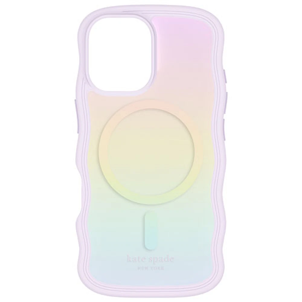 kate spade new york Wavy Opal Case with MagSafe for iPhone 16 - Opal Iridescent