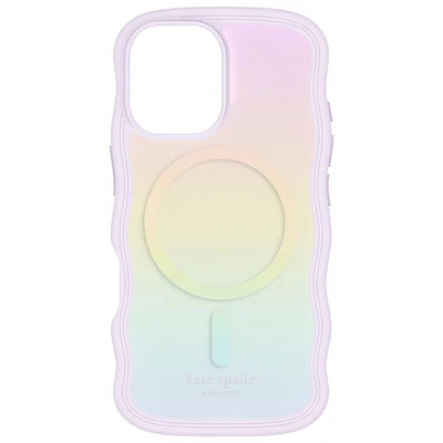 Étui Wavy Opal de Kate Spade New York avec MagSafe pour iPhone 16 - Opale iridescente