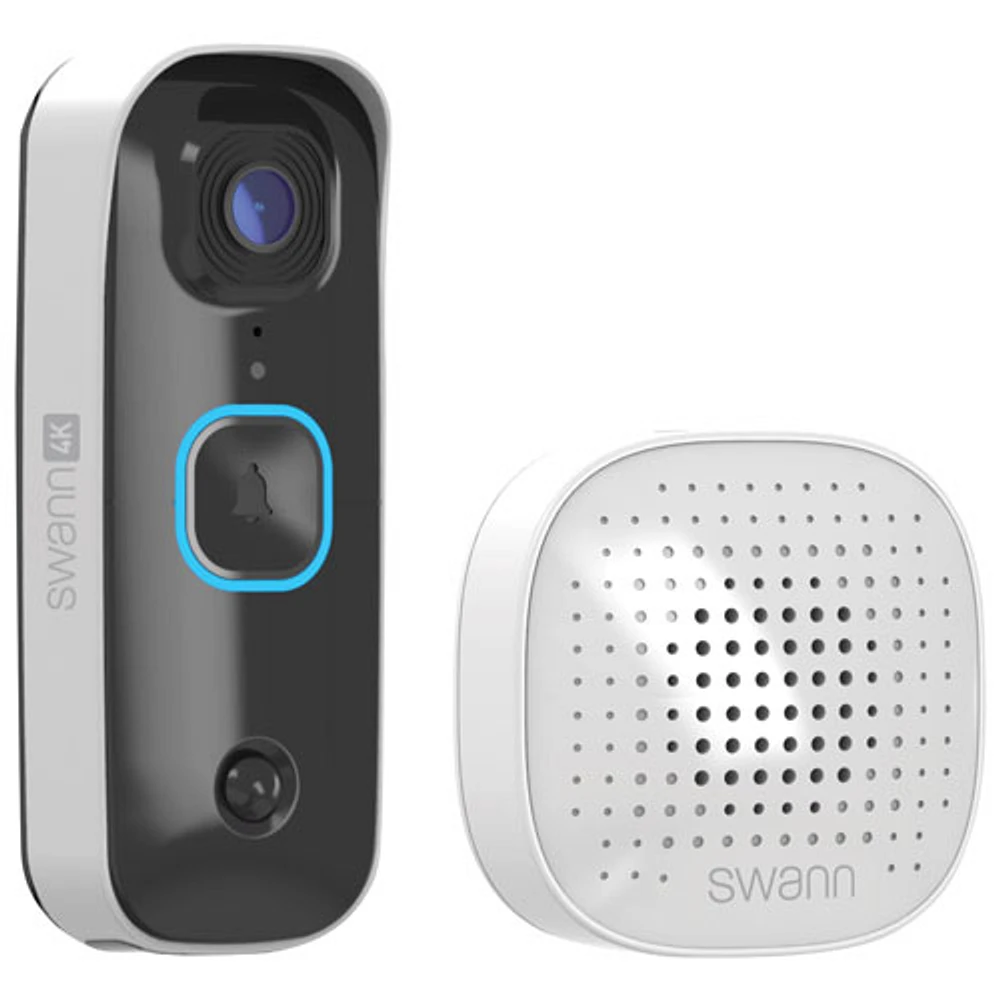 Swann SwannBuddy4K Wi-Fi 4K Video Doorbell with Chime