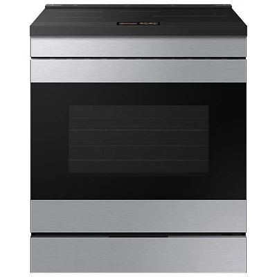 Boîte ouverte - Cuisinière à induction encastrable avec convection véritable 6,3 pi³ 30 po de Samsung - Inox - Endommagé