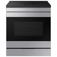 Boîte ouverte - Cuisinière à induction encastrable avec convection véritable 6,3 pi³ 30 po de Samsung - Acier inoxydable - Parfait état