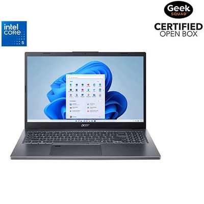 Open Box - Acer Aspire A15 15.6" Laptop - Iron (Intel Core 5-120U/16GB RAM/1TB SSD/Windows 11)