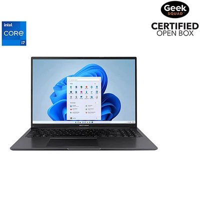 Boîte ouverte - Portable 16 po Vivobook d'ASUS - Noir (Core i7-1355U d'Intel/RAM 16 Go/SSD 1 To/Windows 11) - Anglais