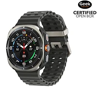 Open Box - Samsung Galaxy Watch Ultra 47mm LTE Smartwatch - Titanium Silver/Dark Grey