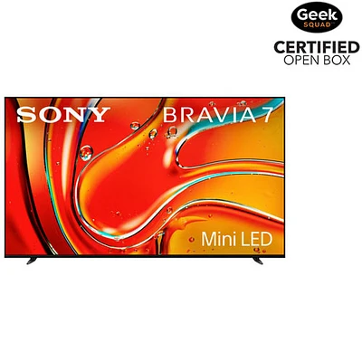 Open Box - Sony Bravia 7 85" 4K UHD HDR Mini LED QLED Smart Google TV (K85XR70B) - 2024