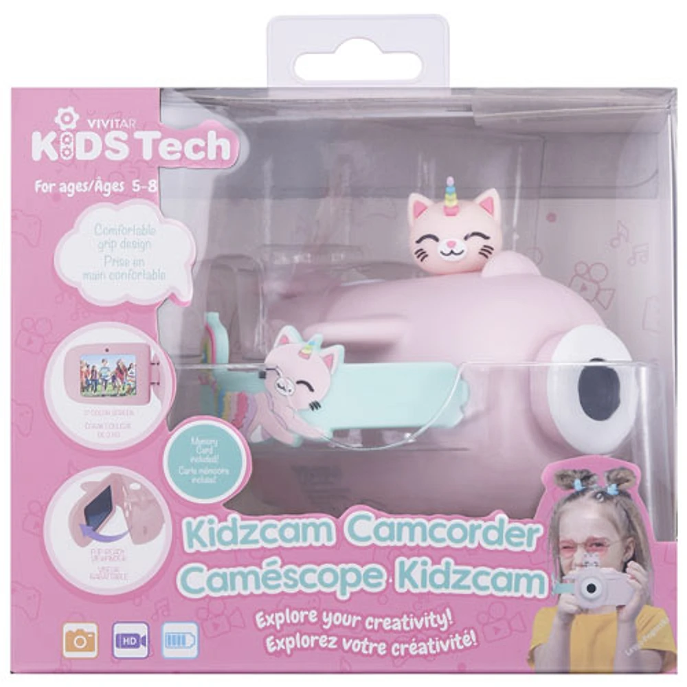 Caméscope à mémoire flash KidsTech de Vivitar - Rose - Exclusivité Best Buy