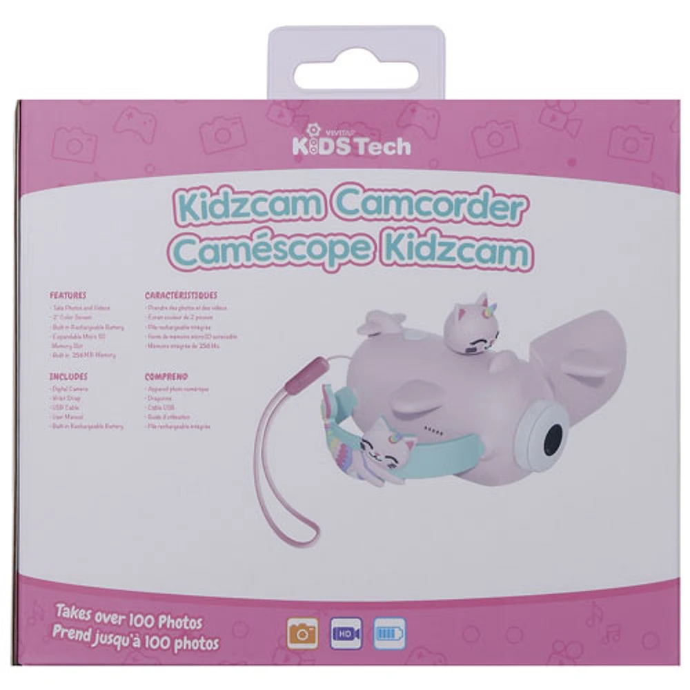 Caméscope à mémoire flash KidsTech de Vivitar - Rose - Exclusivité Best Buy