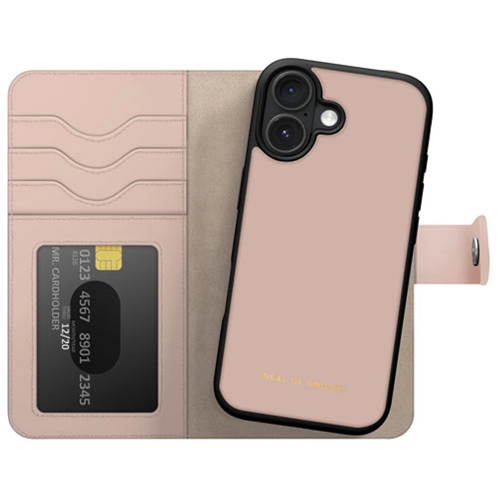 Ideal Of Sweden Folio Wallet Case with MagSafe for iPhone 16 - Pink