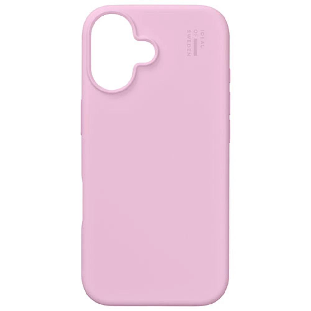 Ideal Of Sweden Silicone Fitted Soft Shell Case with MagSafe for iPhone 16 - Bubble Gum Pink