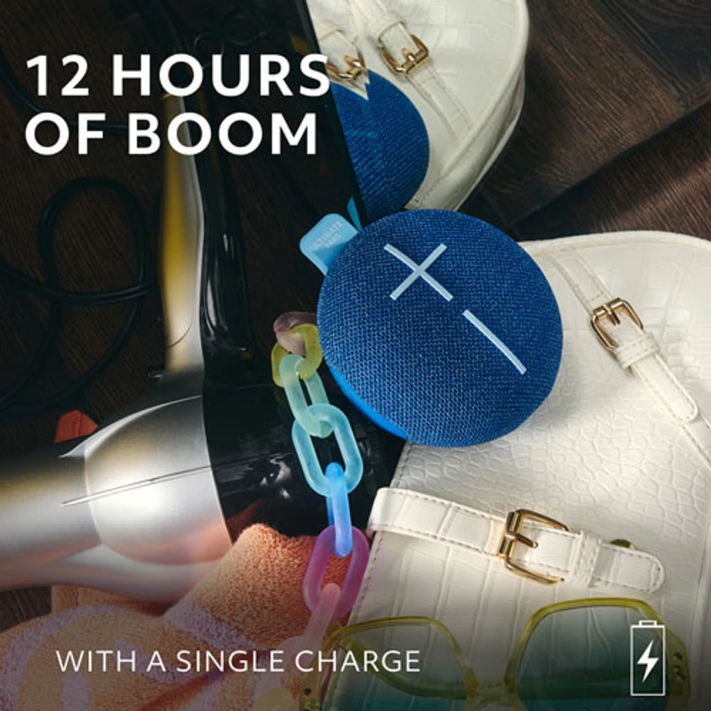 Ultimate Ears MINIROLL Waterproof Bluetooth Wireless Mini Portable Speaker