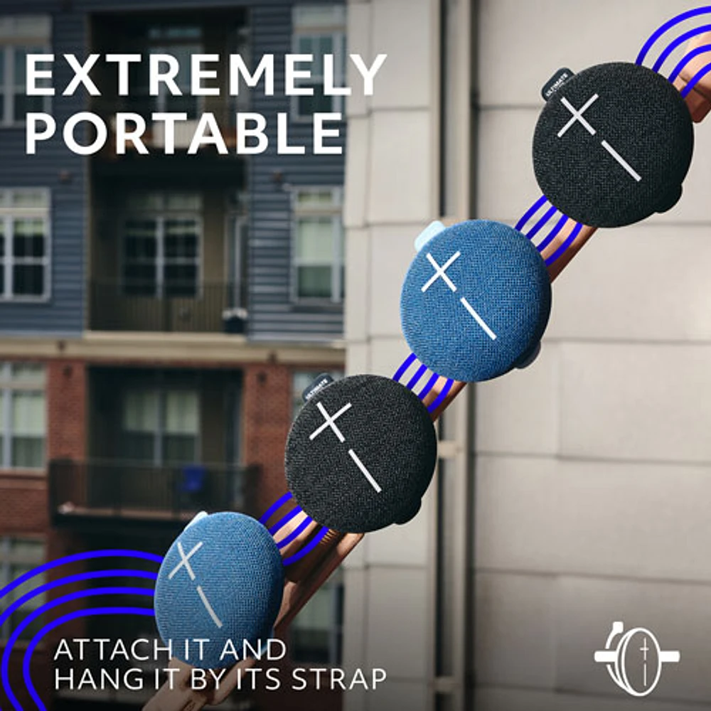 Ultimate Ears MINIROLL Waterproof Bluetooth Wireless Mini Portable Speaker