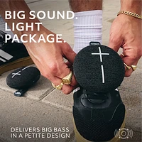 Ultimate Ears MINIROLL Waterproof Bluetooth Wireless Mini Portable Speaker - Gentle Black