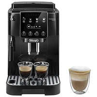 De'Longh iMagnifica Start Automatic Espresso Machine with Manual Milk Frother - Black