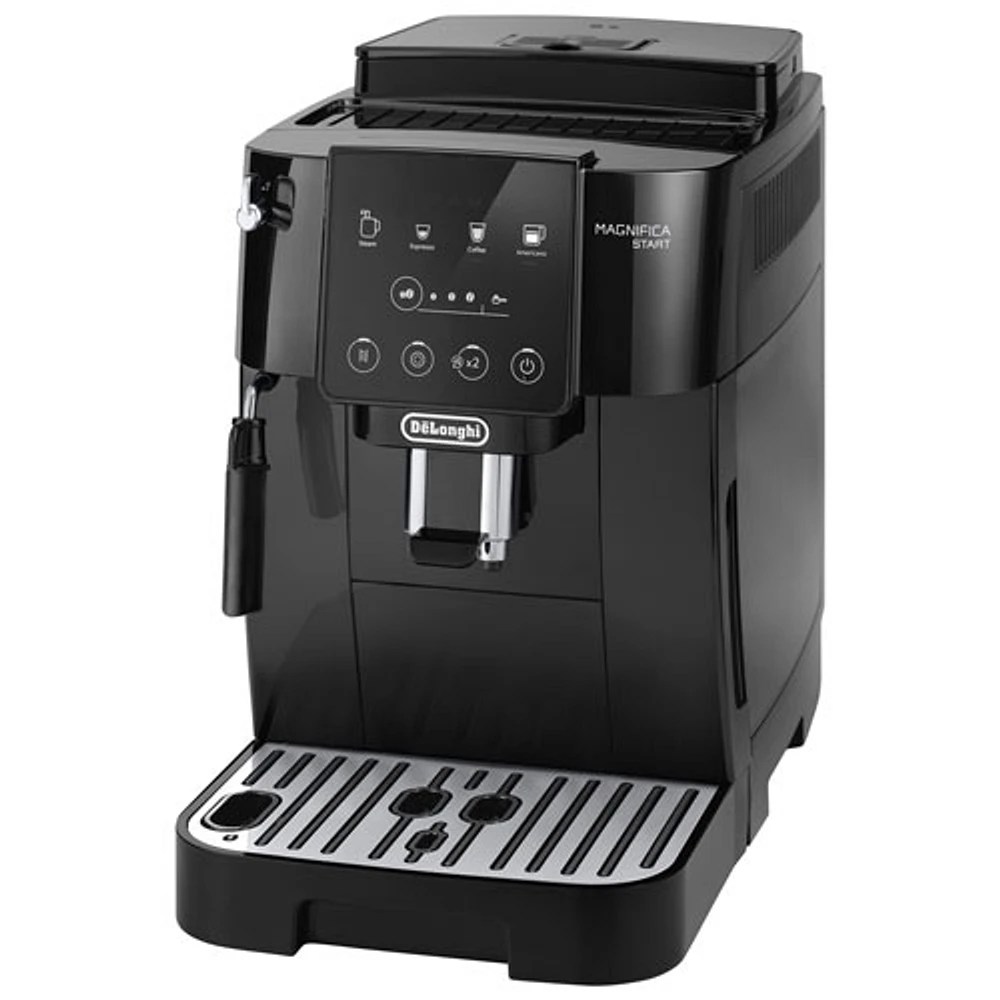 De'Longh iMagnifica Start Automatic Espresso Machine with Manual Milk Frother - Black