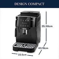 De'Longh iMagnifica Start Automatic Espresso Machine with Manual Milk Frother - Black