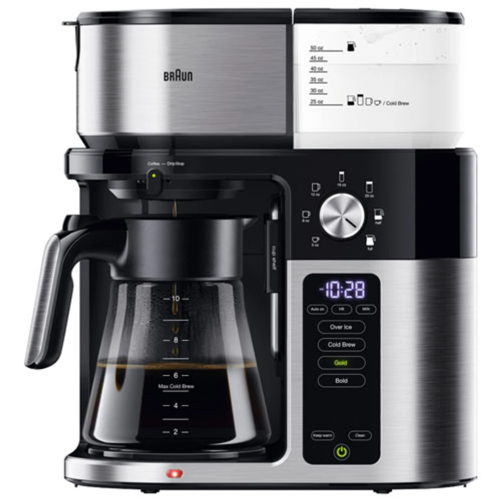 Braun MultiServe Plus Drip Coffee Maker - 10-Cup - Black