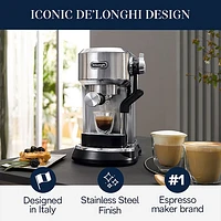 De'Longhi Dedica Maestro Plus Espresso Machine with Automatic Steam Wand - Stainless Steel