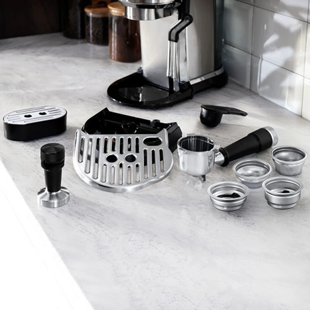 De'Longhi Dedica Maestro Plus Espresso Machine with Automatic Steam Wand - Stainless Steel