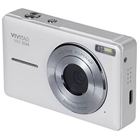 Vivitar VES124 44MP 3x Optical Zoom Digital Camera - White - Only at Best Buy