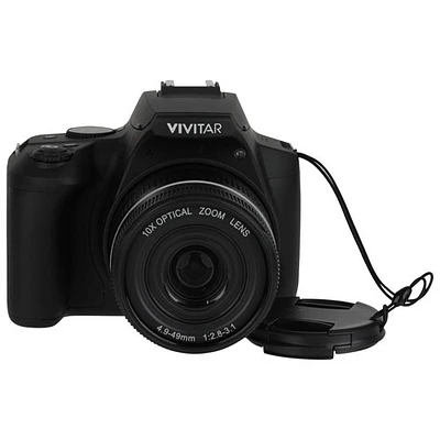 Vivitar VXXBR10 Wi-Fi 64MP 10x Optical Zoom Digital Camera - Black - Only at Best Buy