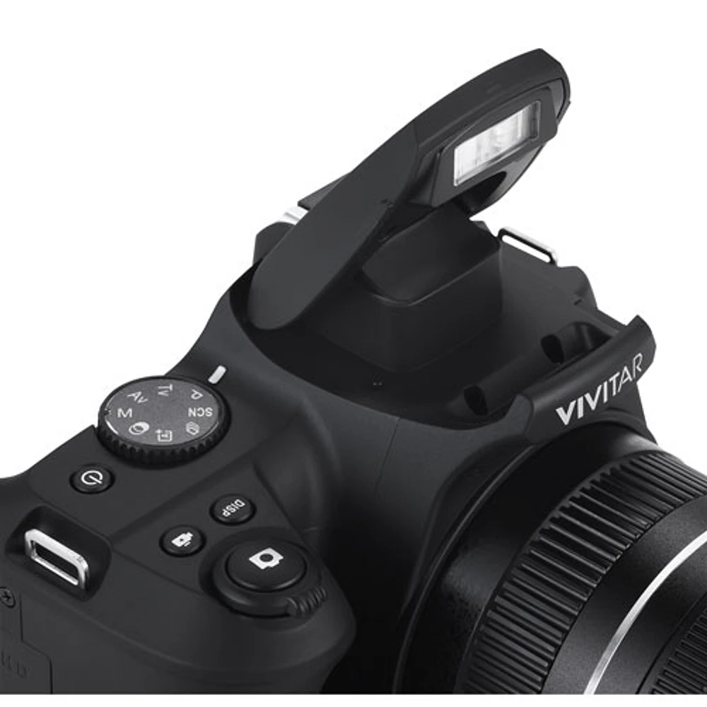 Vivitar VXXBR10 Wi-Fi 64MP 10x Optical Zoom Digital Camera - Black - Only at Best Buy