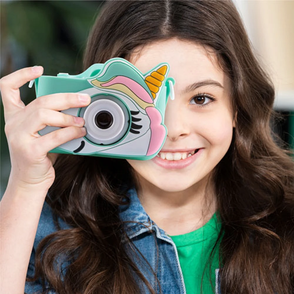 Vivitar Kidstech Kidzcam 3MP 4x Optical Zoom Digital Camera - Teal - Only at Best Buy