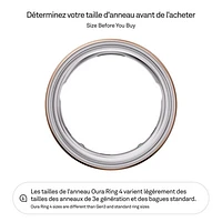Oura Ring 4 Sleep & Fitness Smart Ring - Rose Gold - Size 9