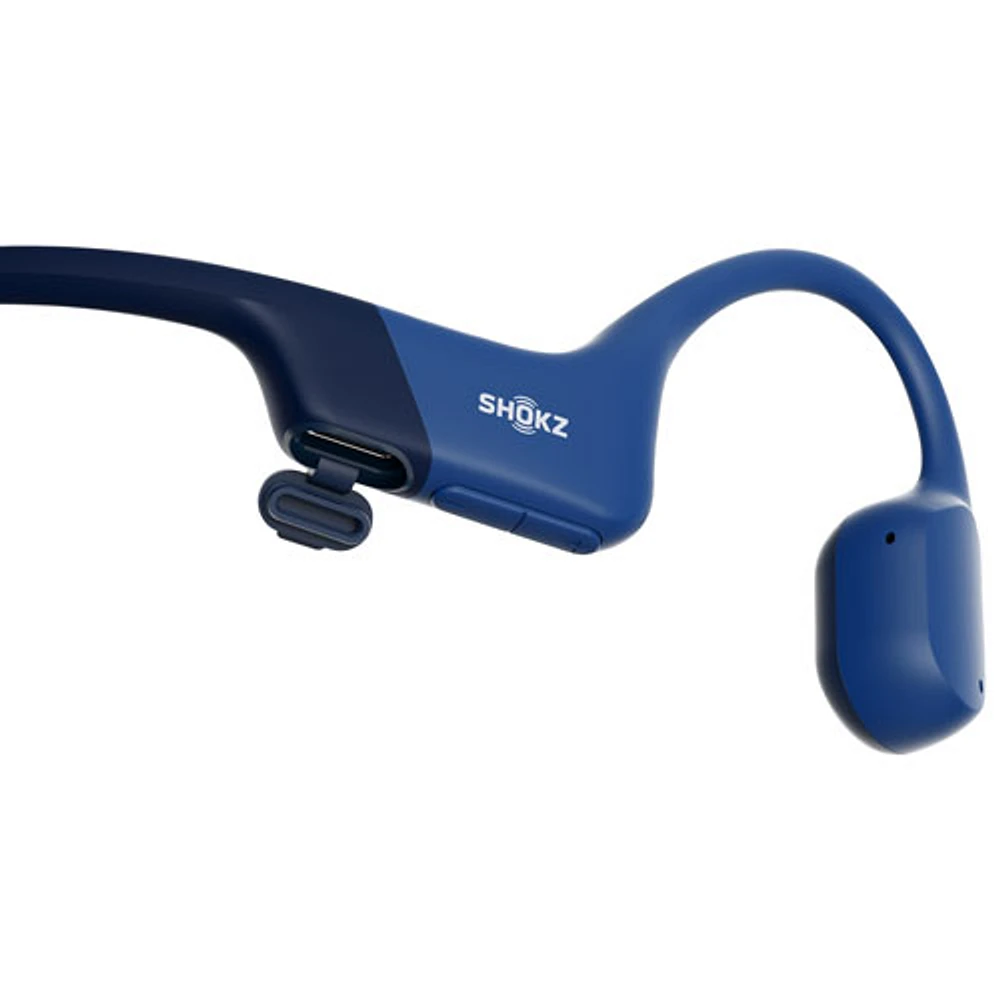 Écouteurs oreilles libres Bluetooth USB-C OpenRun de Shokz - Bleu