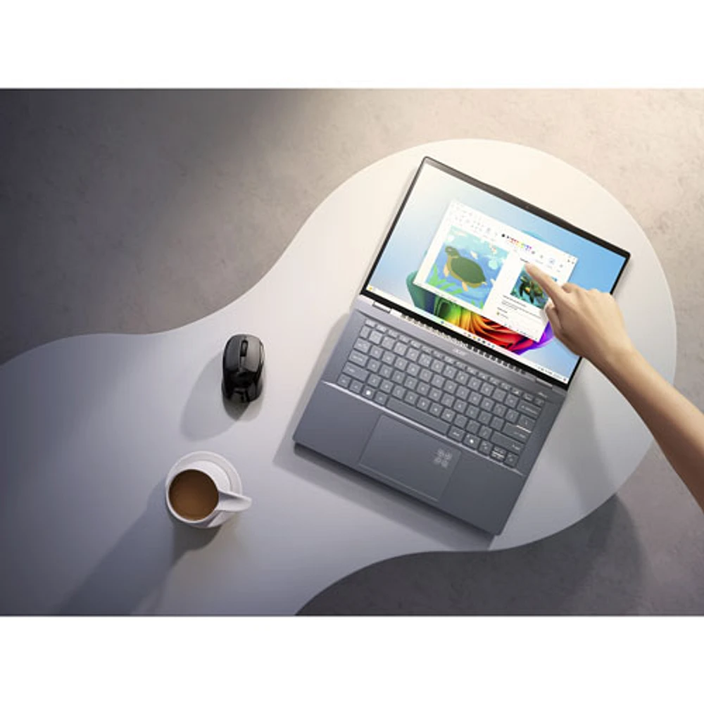 Portable à écran tactile de 14,5 po Swift 14 Copilot+ PC d'Acer (Snapdragon X Plus/RAM 16 Go/SSD 1 To) - Anglais