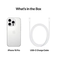 Apple iPhone 16 Pro 256GB - White Titanium - Unlocked