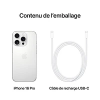 Apple iPhone 16 Pro 256GB - White Titanium - Unlocked
