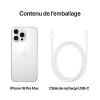 Apple iPhone 16 Pro Max 512GB - White Titanium - Unlocked