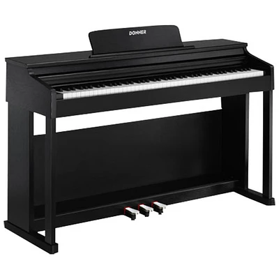 Donner DDP-100 88-Key Weighted Action Digital Piano with Stand - Black