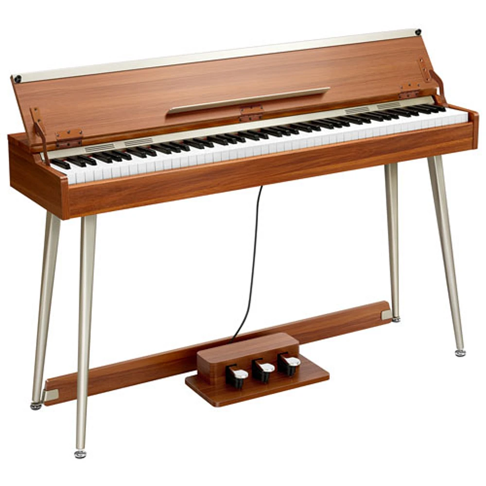 Donner DDP-80 Plus 88-Key Weighted Action Digital Piano with Stand - Wooden