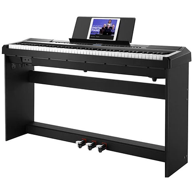 Donner DEP-20 88-Key Weighted Action Digital Piano with Stand - Black